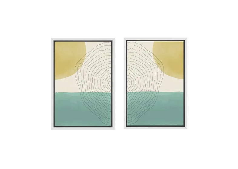 Minimalist Abstract Set 10AB | Abstract Wall Art Print