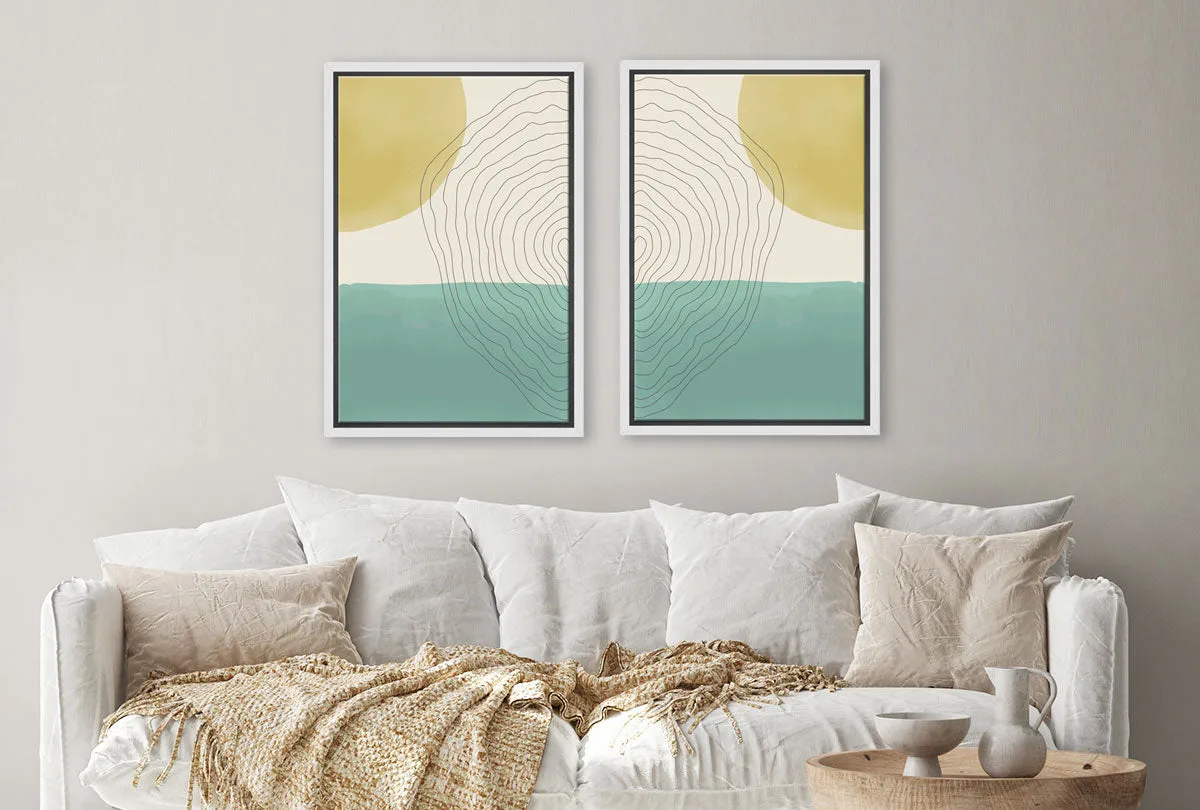 Minimalist Abstract Set 10AB | Abstract Wall Art Print