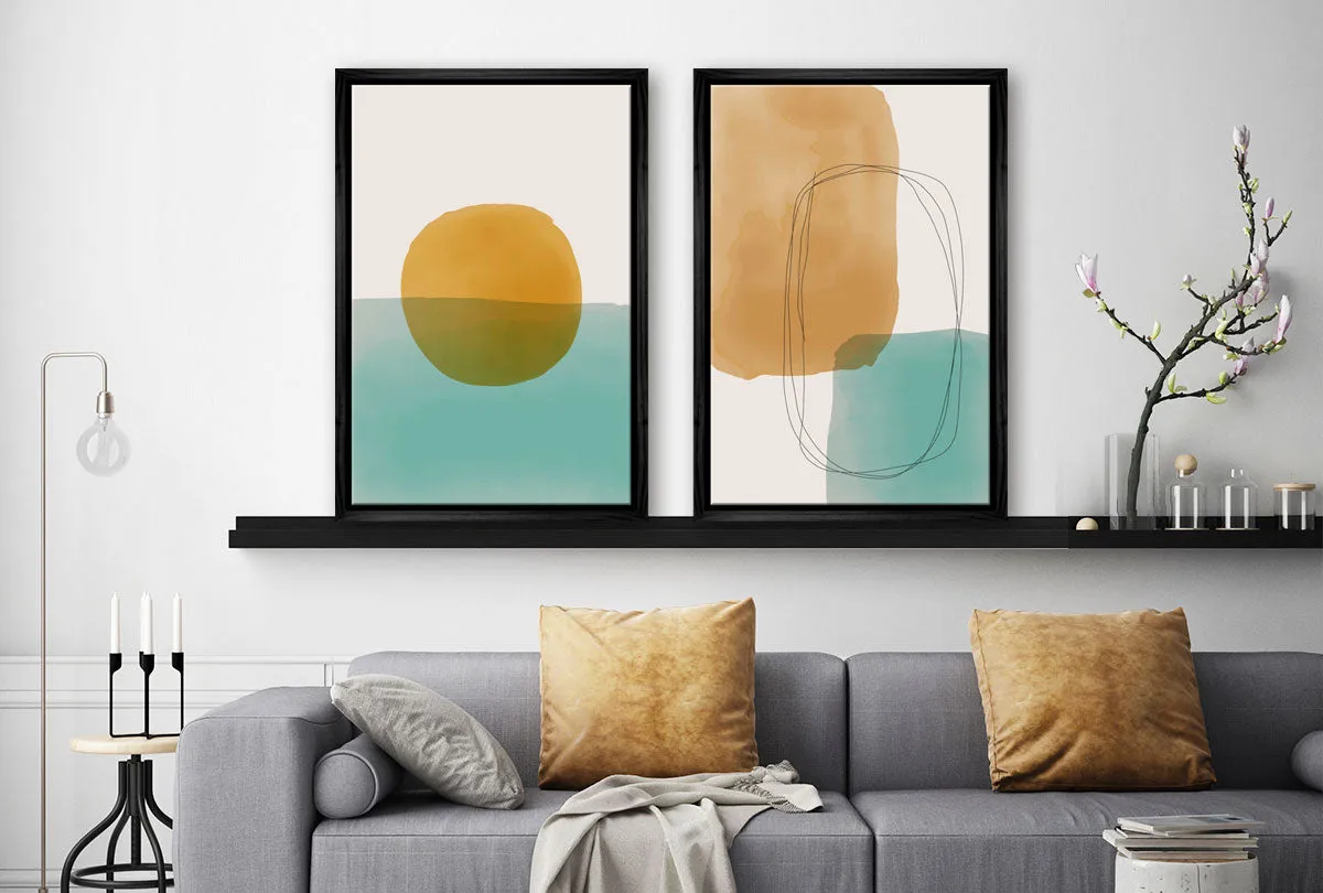 Minimalist Abstract Set 9AB | Abstract Wall Art Print