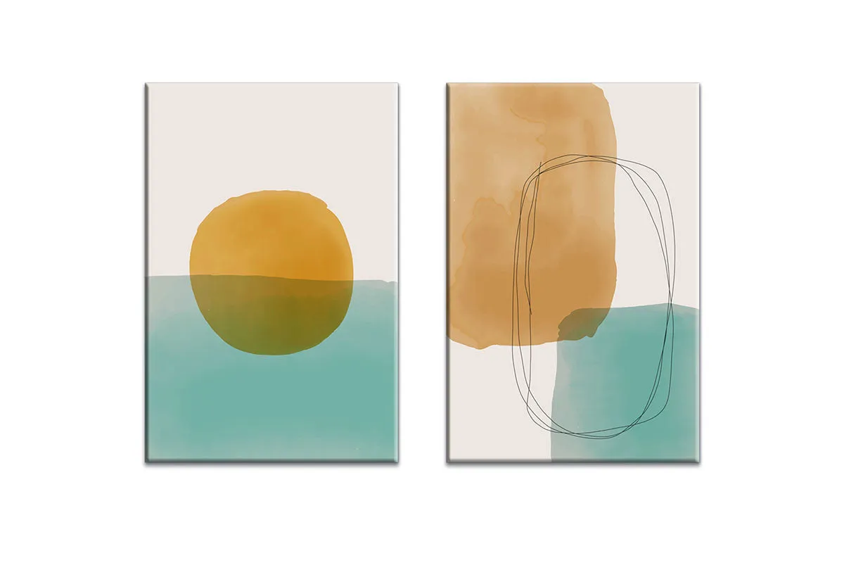 Minimalist Abstract Set 9AB | Abstract Wall Art Print