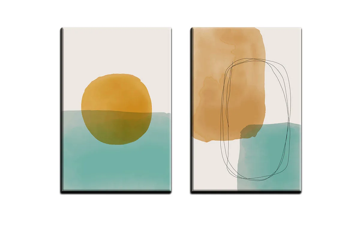 Minimalist Abstract Set 9AB | Abstract Wall Art Print