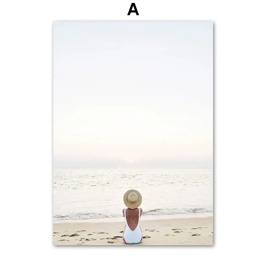 Minimalist Lifestyle Beach Landscape Wall Art Fine Art Canvas Prints Gallery Wall Pictures Of Calm For Living Room Scandinavian Home Decor