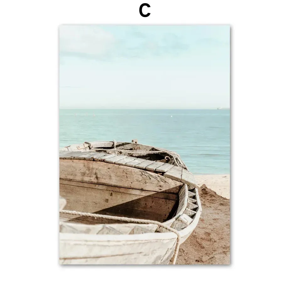 Minimalist Lifestyle Beach Landscape Wall Art Fine Art Canvas Prints Gallery Wall Pictures Of Calm For Living Room Scandinavian Home Decor