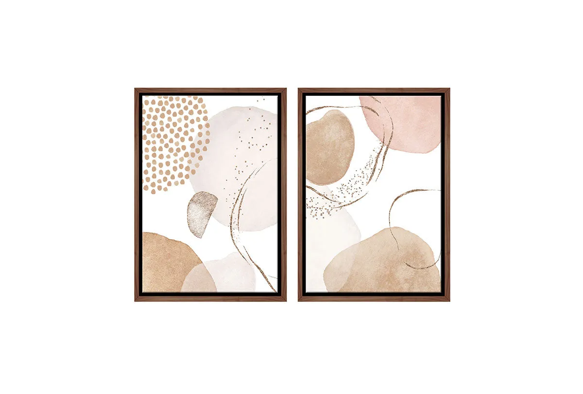 Minimalist Watercolour 2AB | Set of 2 | Abstract Wall Art Print