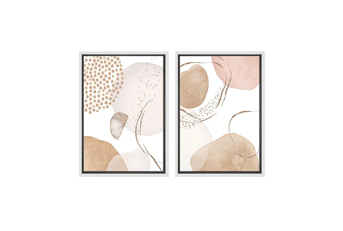 Minimalist Watercolour 2AB | Set of 2 | Abstract Wall Art Print