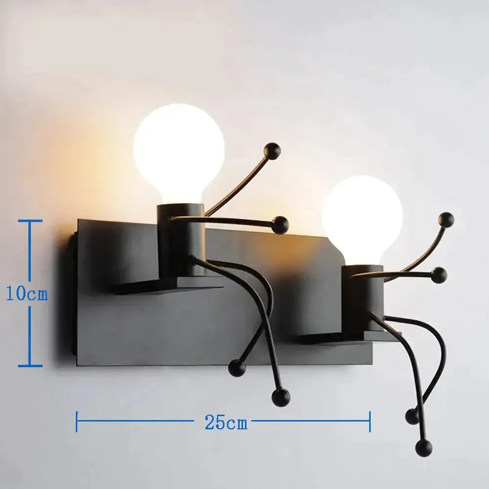 Modern Creative Minimalism Metal Robot Ants Lamps for Kids Baby Living room