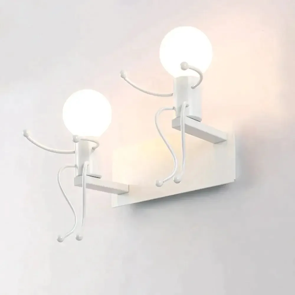 Modern Creative Minimalism Metal Robot Ants Lamps for Kids Baby Living room