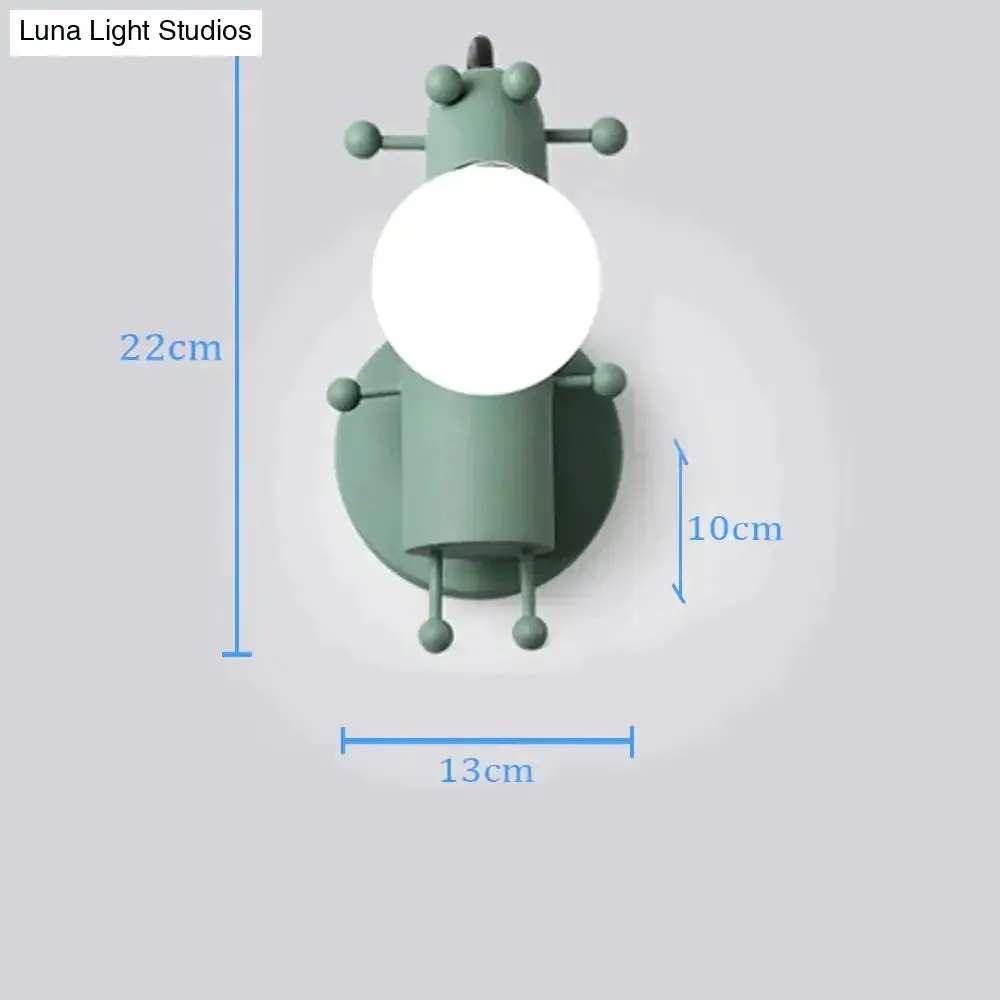 Modern Creative Minimalism Metal Robot Ants Lamps for Kids Baby Living room