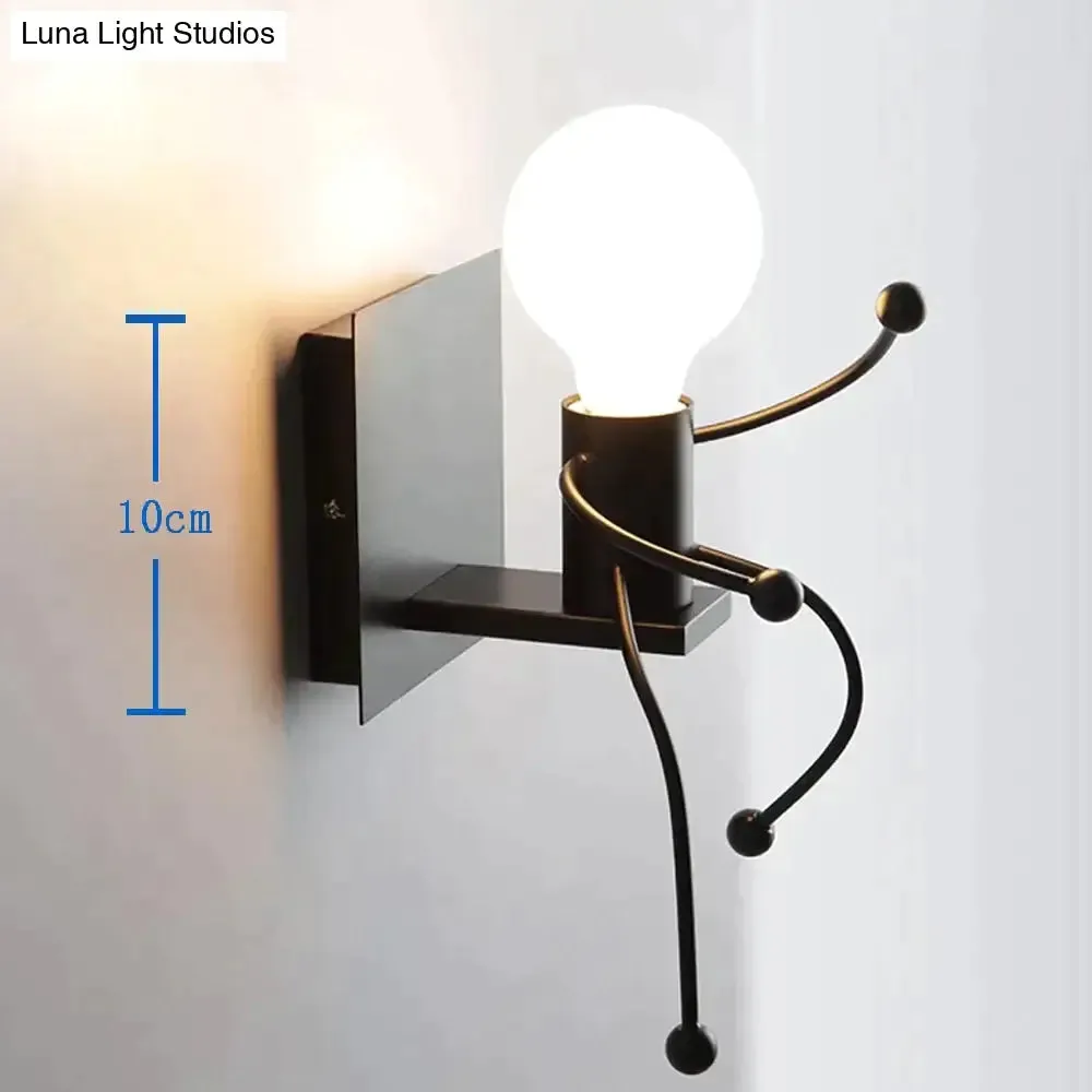 Modern Creative Minimalism Metal Robot Ants Lamps for Kids Baby Living room