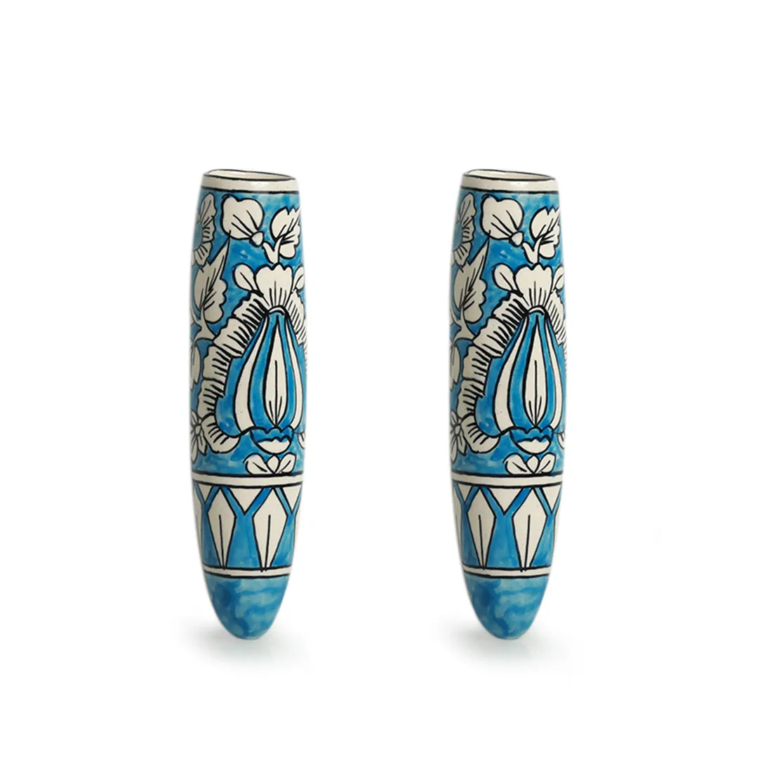 'Mughal Heaven' Magnetic Fridge Planters In Ceramic (Set of 2)