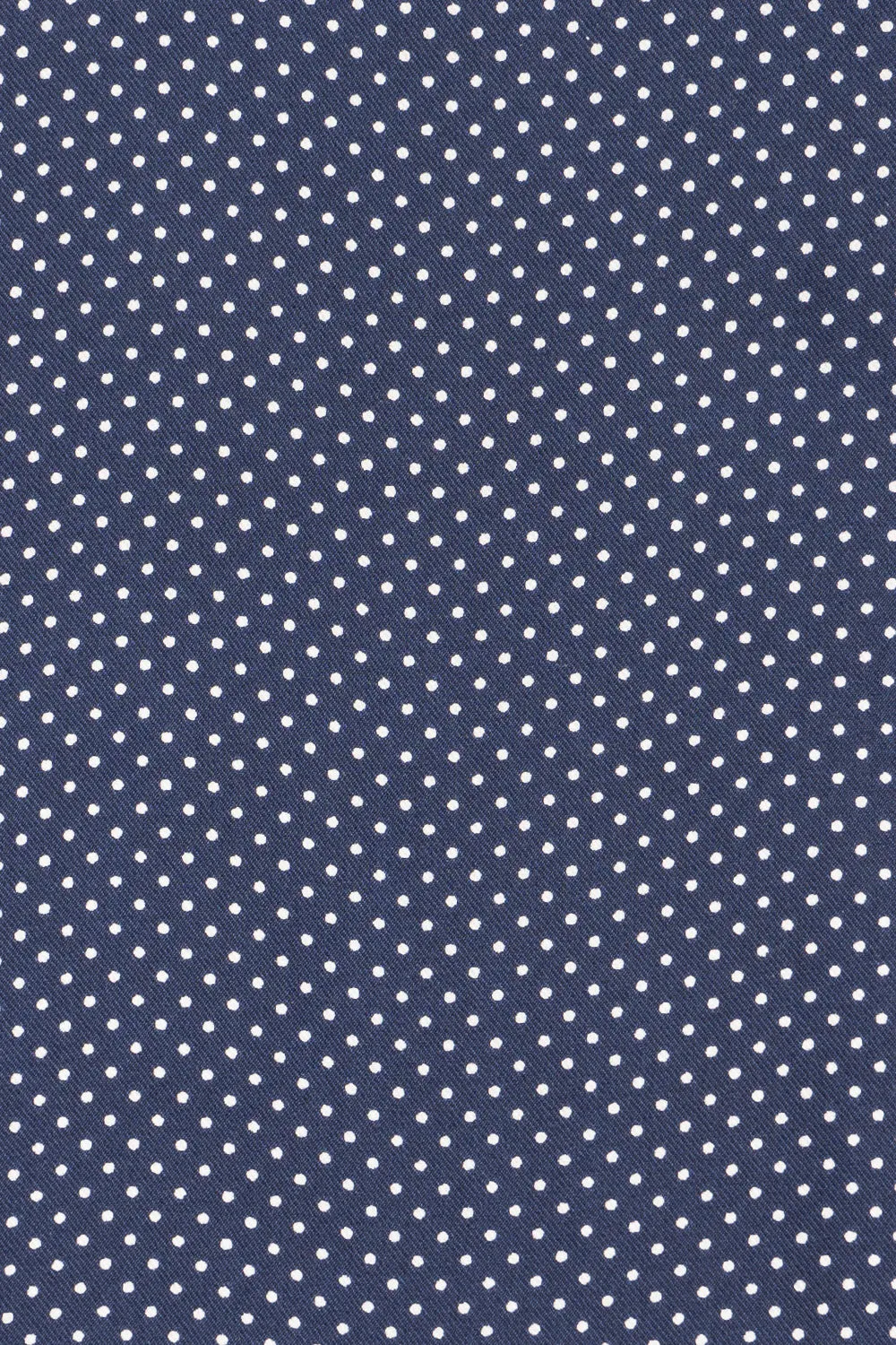 Navy Polka Print