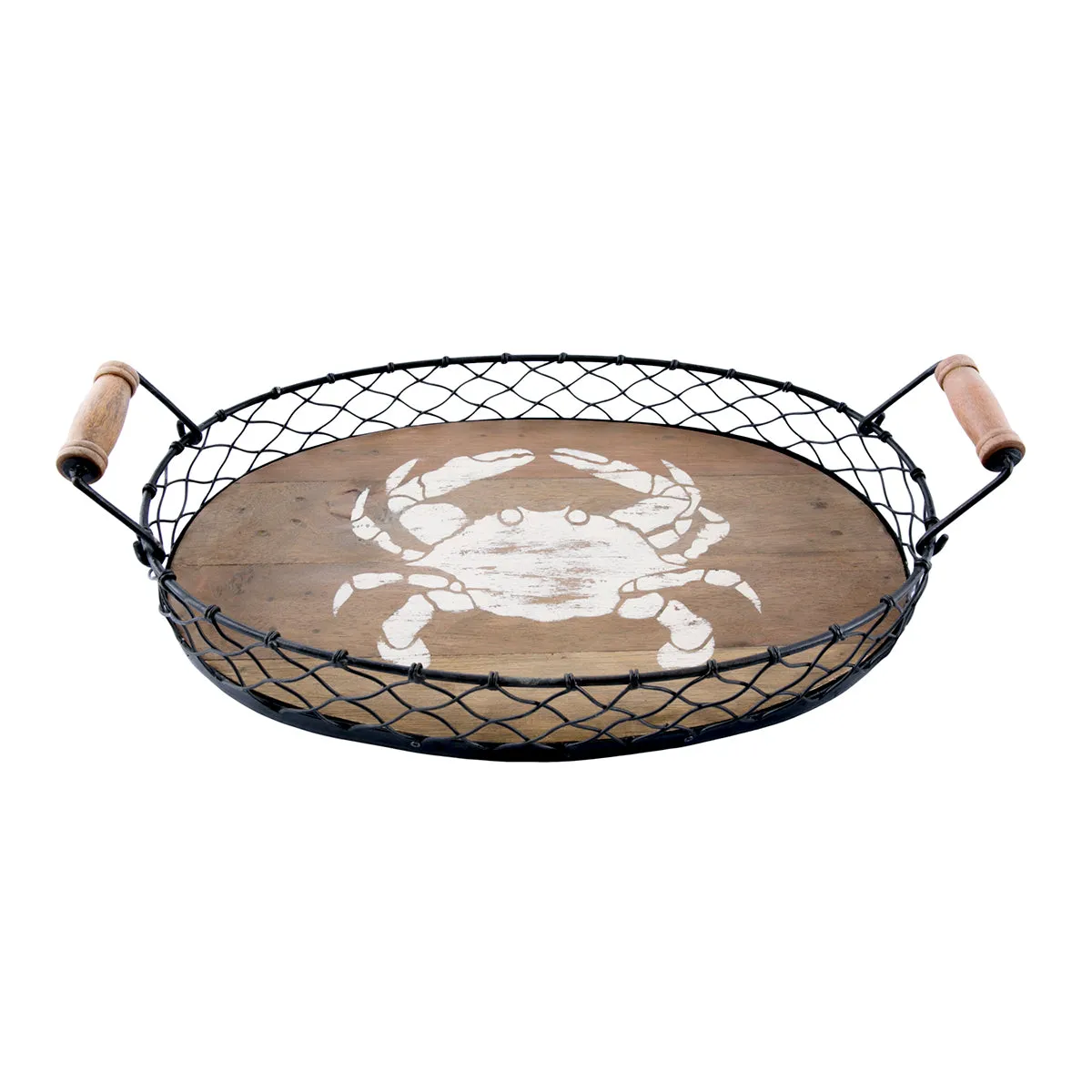 Nesting Trays with Crabs, Set of 2