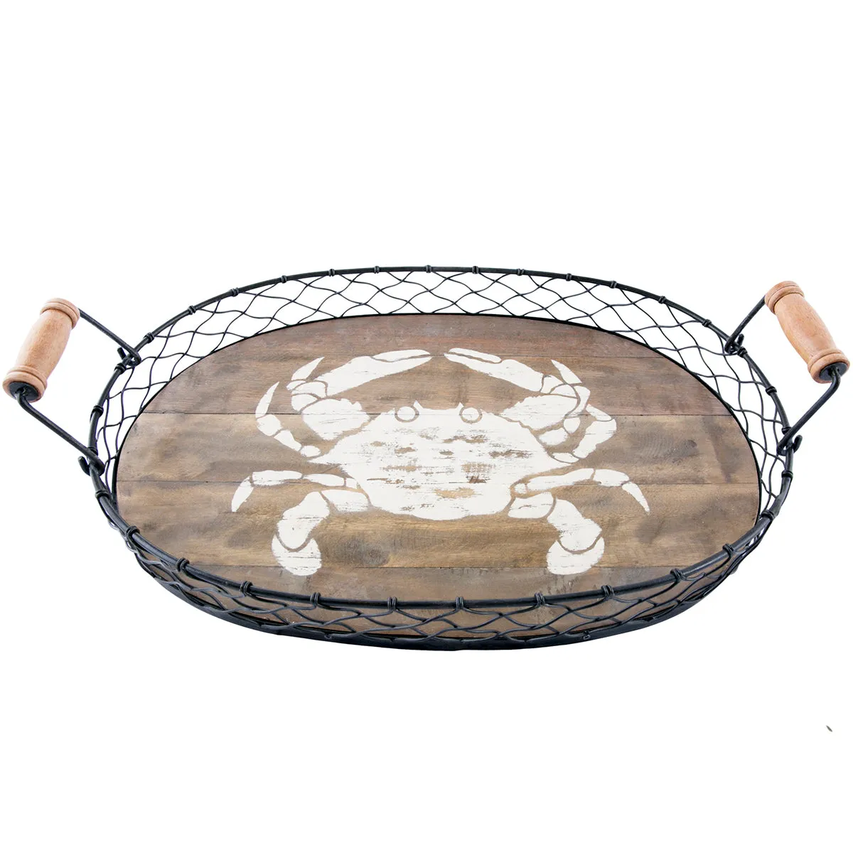 Nesting Trays with Crabs, Set of 2