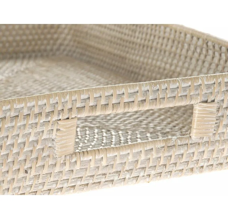 Newcos Rectangle Rattan/Wicker Handmade Serving Tray