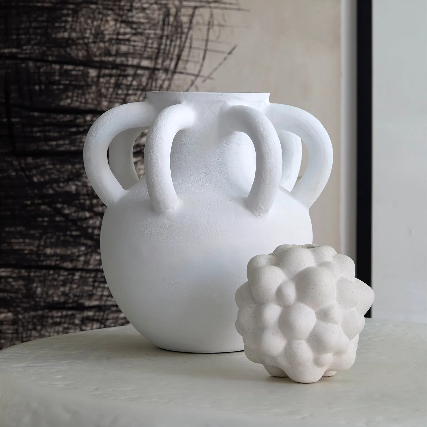 Organic Bubble Vases (Volcanic White)