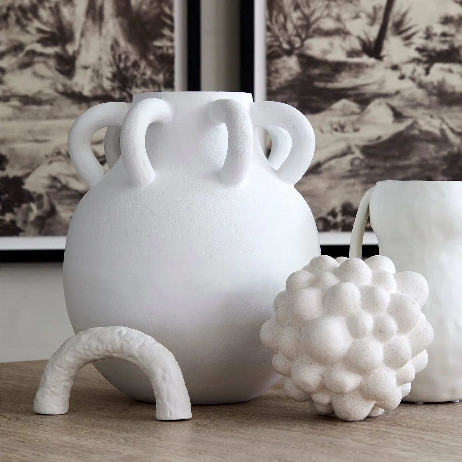 Organic Bubble Vases (Volcanic White)