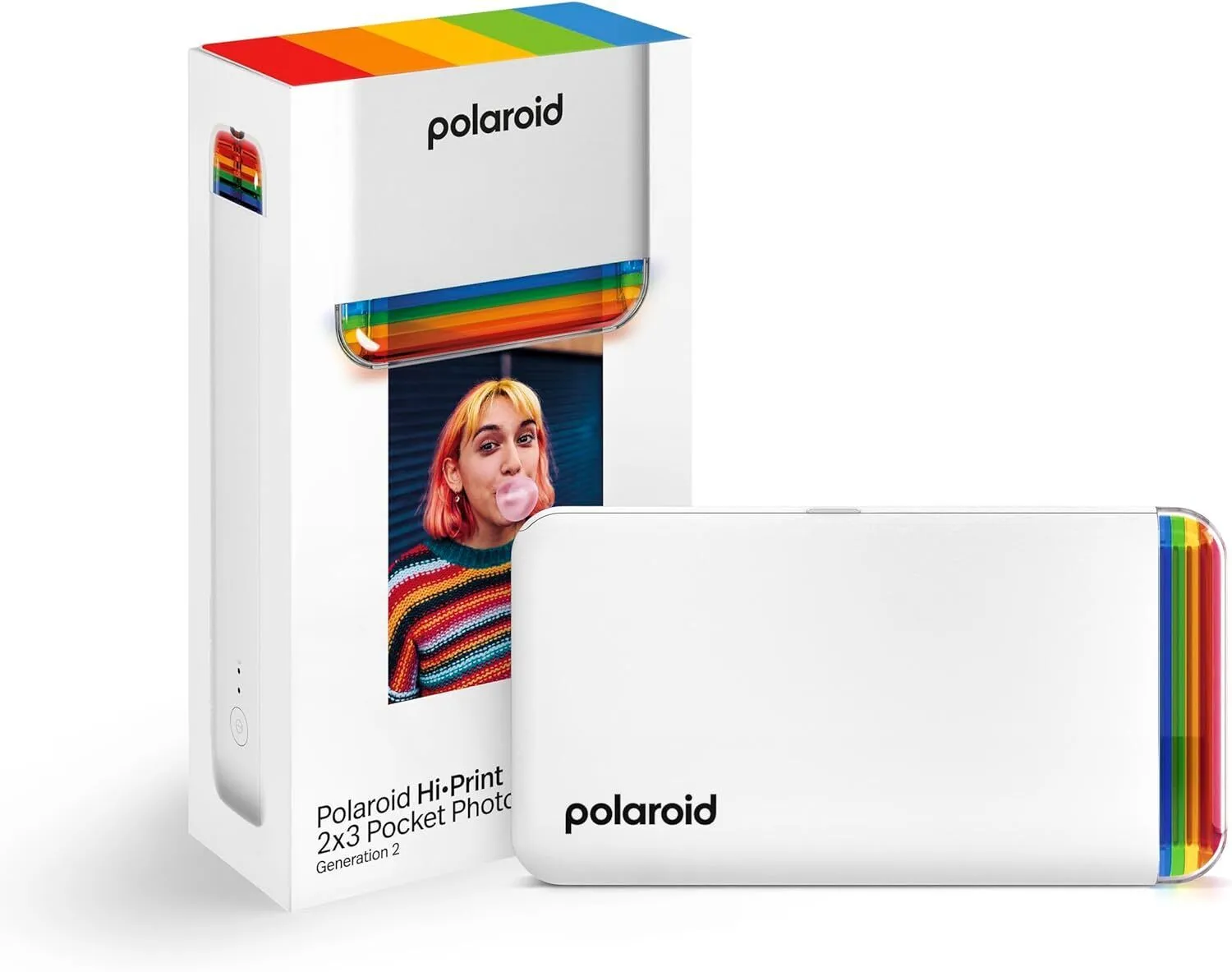 Polaroid Hi-Print - 2nd Generation Bluetooth Connected 2x3 Pocket Photo Dye-Sub