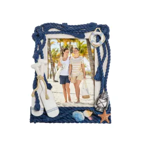 Polyresin Oar & Rope Picture Frame