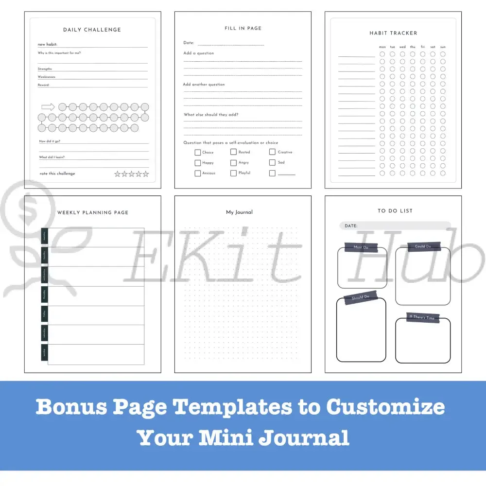 Project Journal Canva Template - Mini PLR Journal