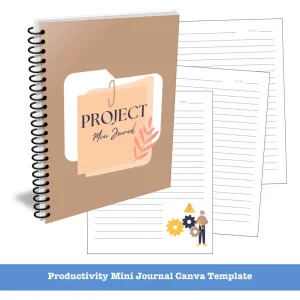 Project Journal Canva Template - Mini PLR Journal