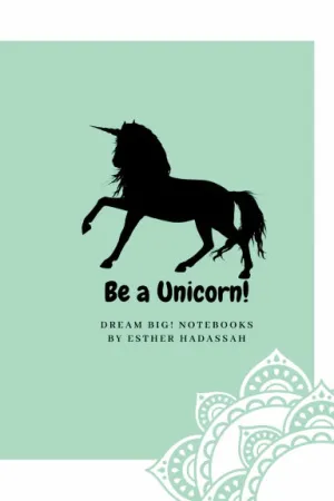 "Be A Unicorn" Minty-Green Spiral-Notebook