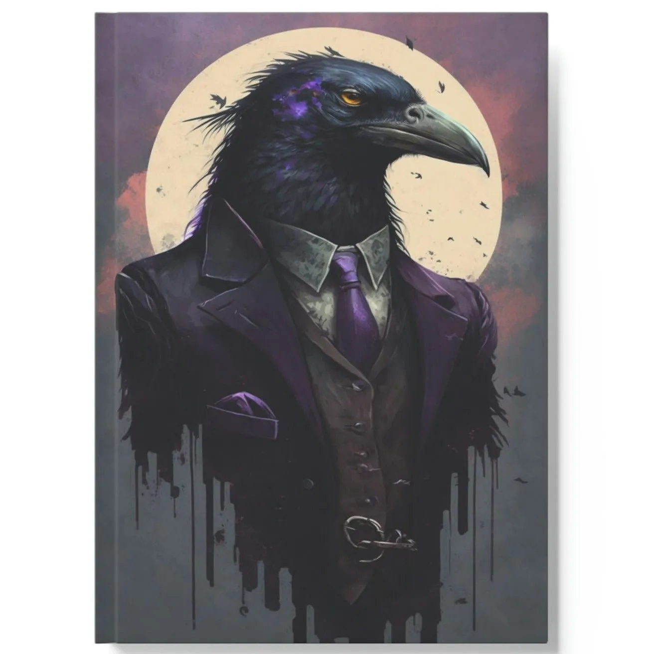 Raven Notebook - Mr. Raven - Hard Backed Journal