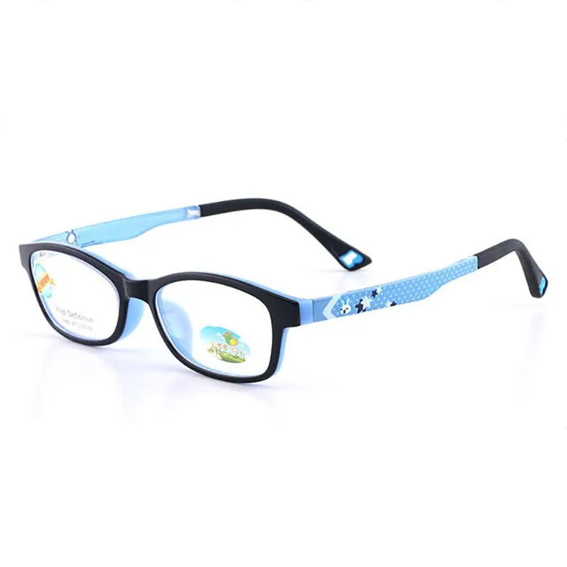 Reven Jate Unisex Children's Full Rim Square Tr 90 Silicone Eyeglasses 5688