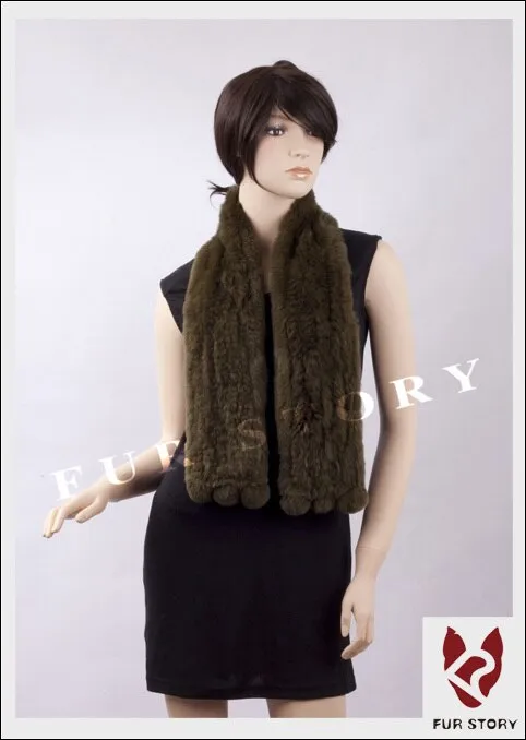 REX Rabbit Fur Scarf Wrap Cape Shawl Neck Warmer 9 Colors NEW Soft S/L FS050129