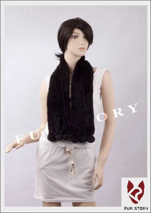 REX Rabbit Fur Scarf Wrap Cape Shawl Neck Warmer 9 Colors NEW Soft S/L FS050129