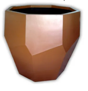 Royal Hexagonal Bronze Standard Fiber Planter