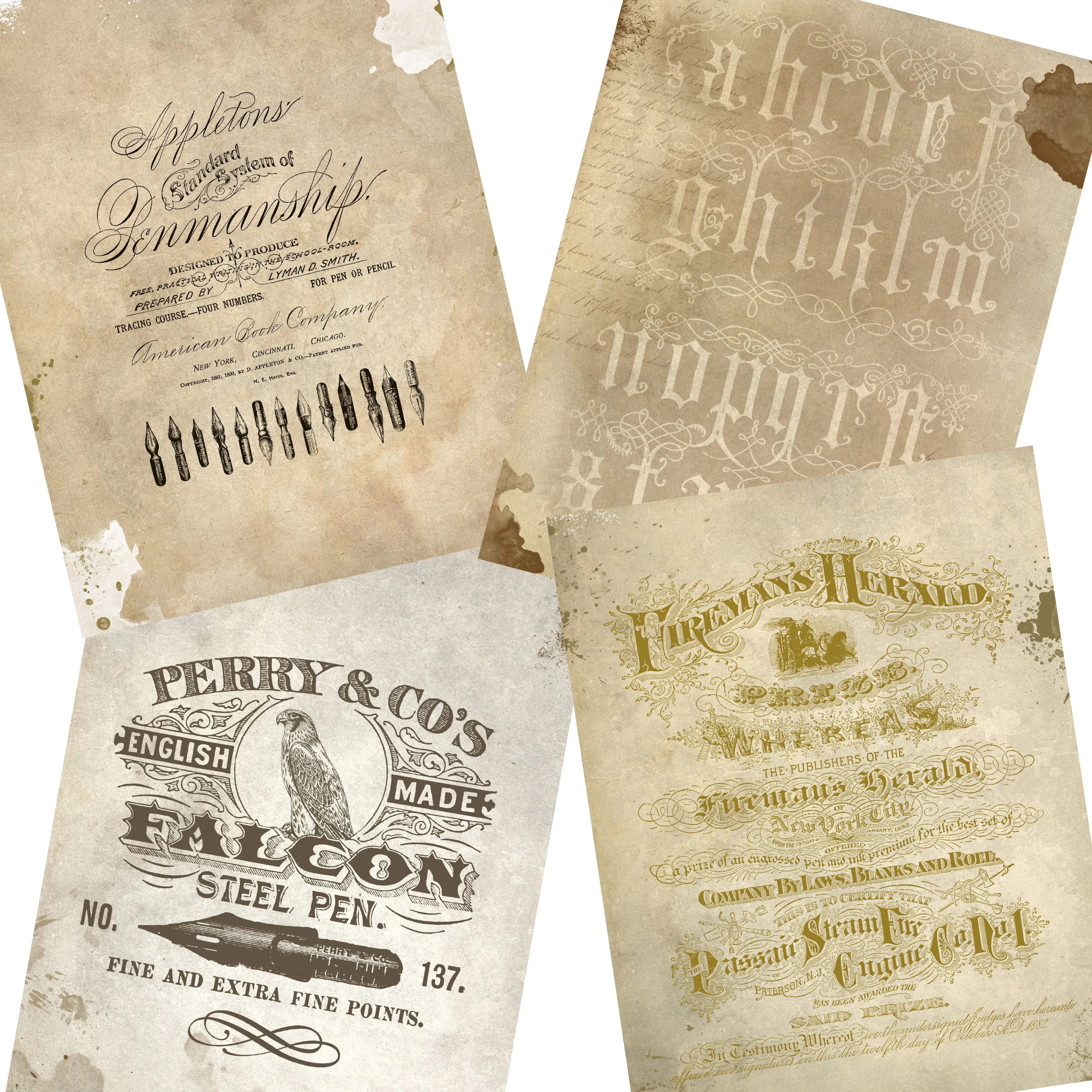 Shabby Grunge Writing Journal Paper Pack - 7049