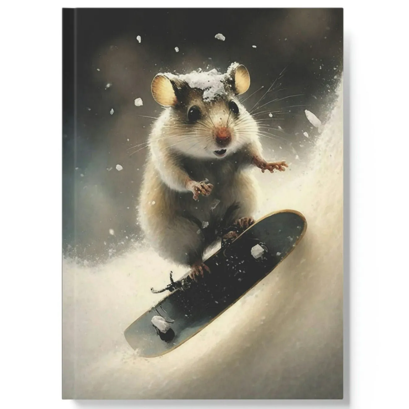 Snowboarding Mouse Hard Backed Journal