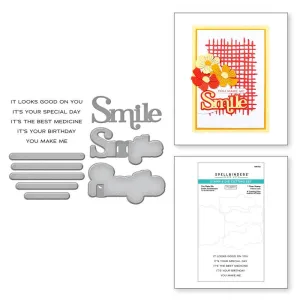 Spellbinders Clear Stamps And Die Set By Lisa Horton You Make Me Smile