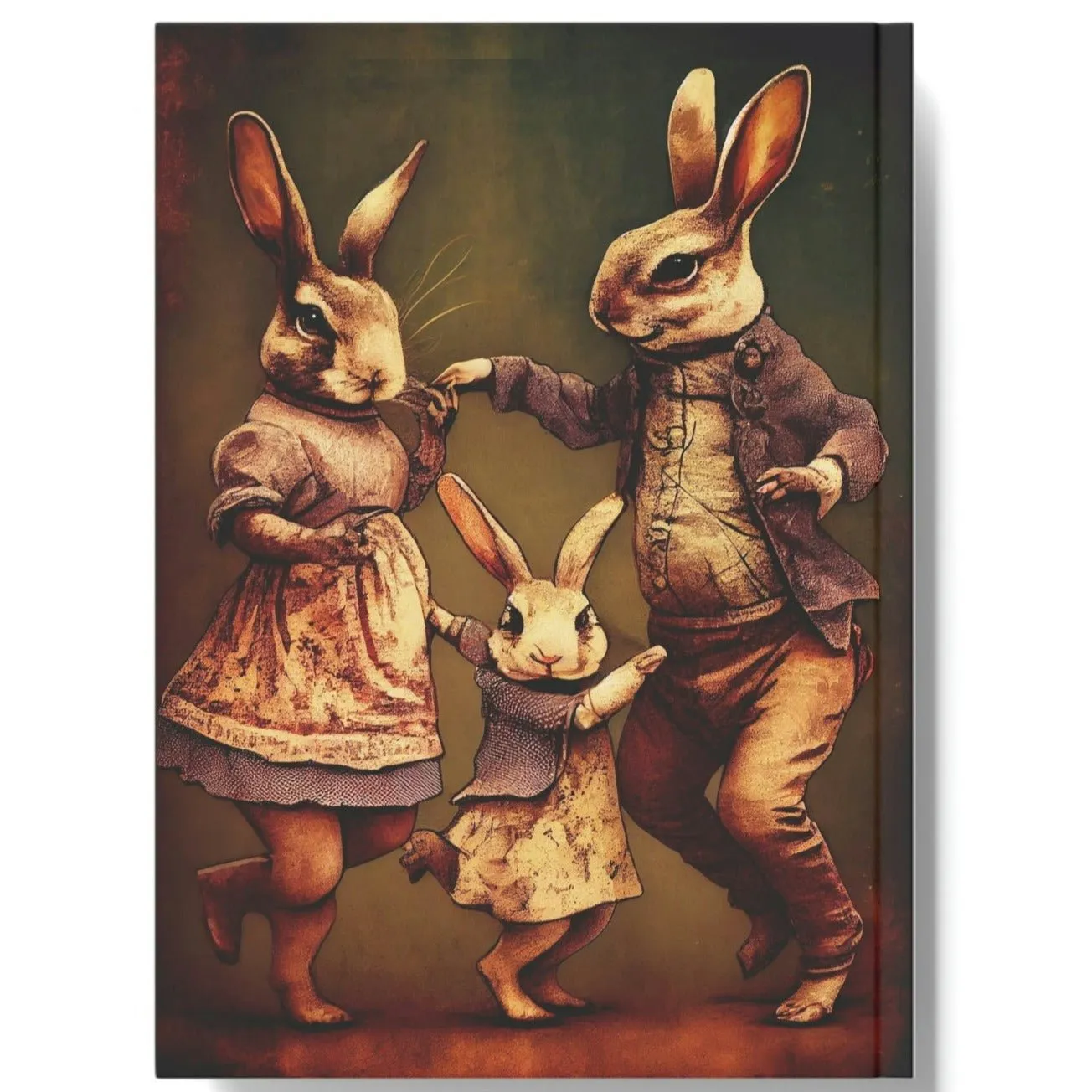 The Rabbit Family that Dances Together... Hard Backed Journal