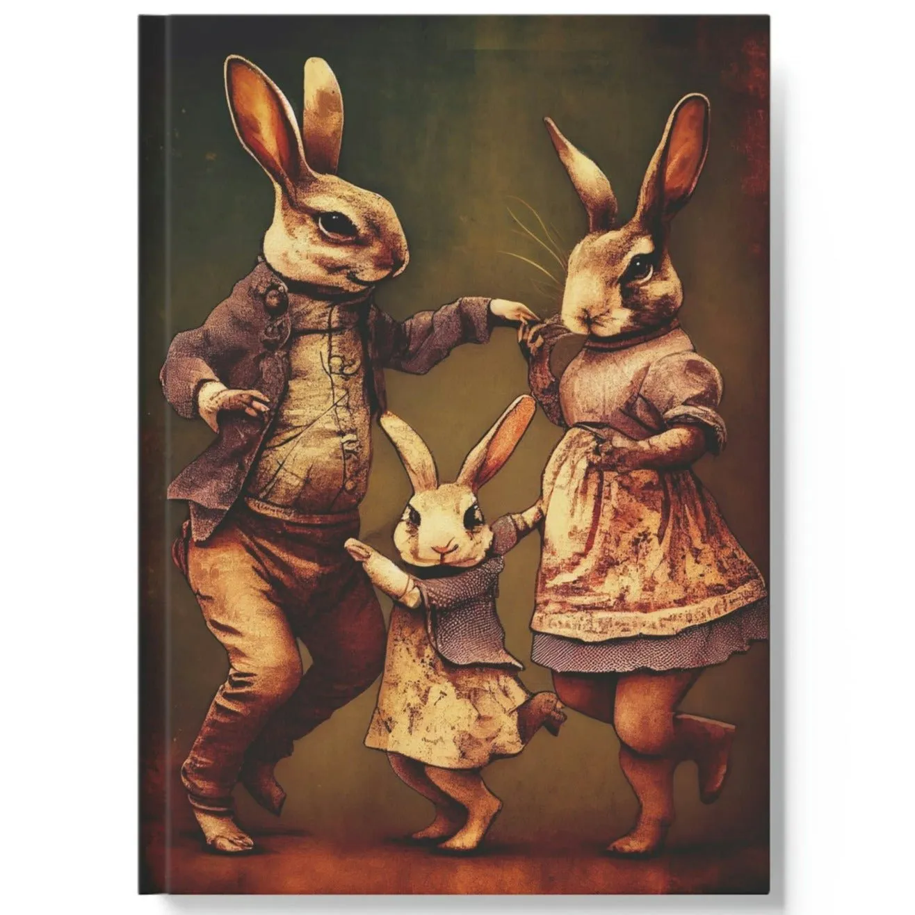 The Rabbit Family that Dances Together... Hard Backed Journal