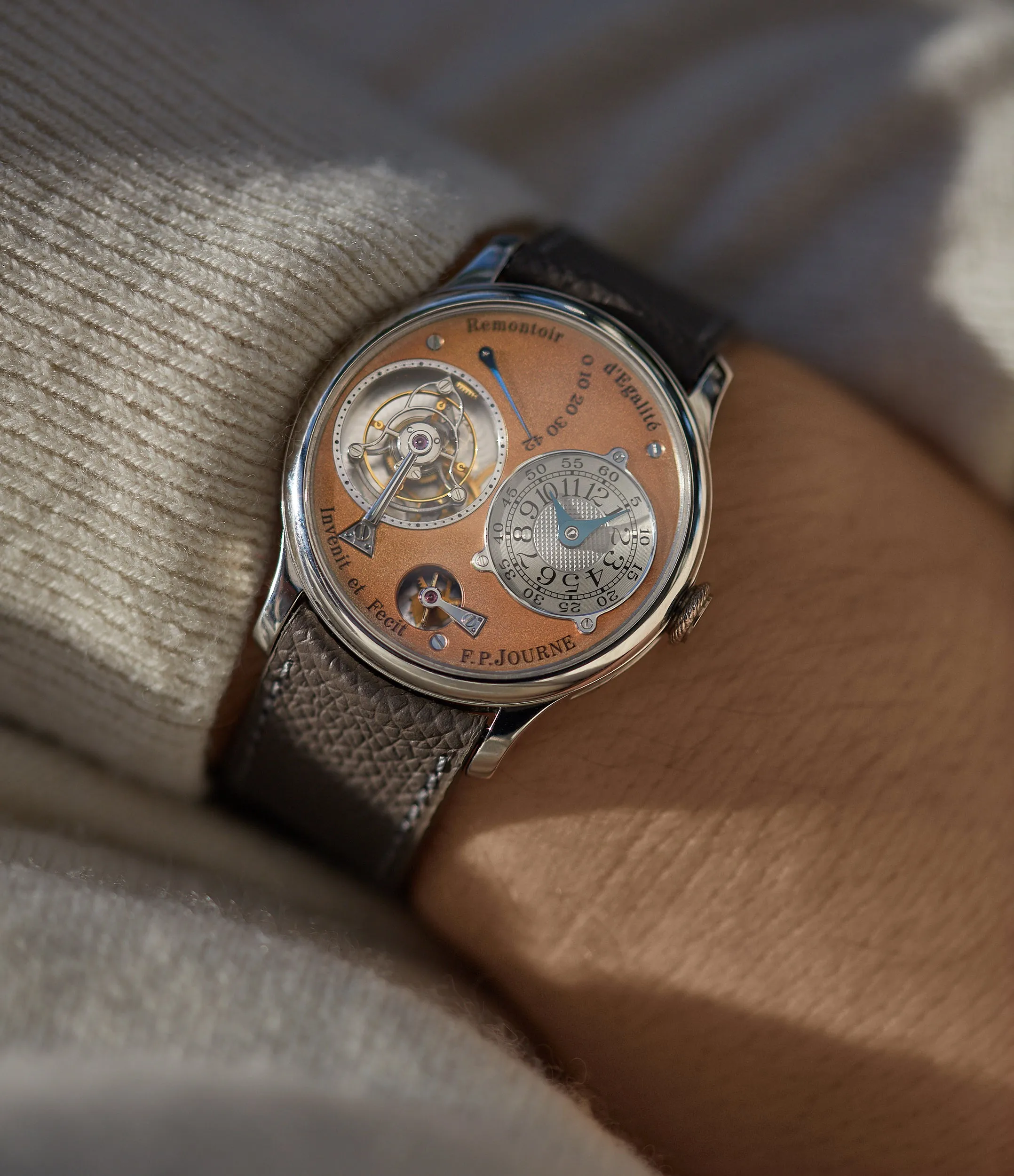 Tourbillon Souverain | 3rd Generation | Brass Movement | Platinum