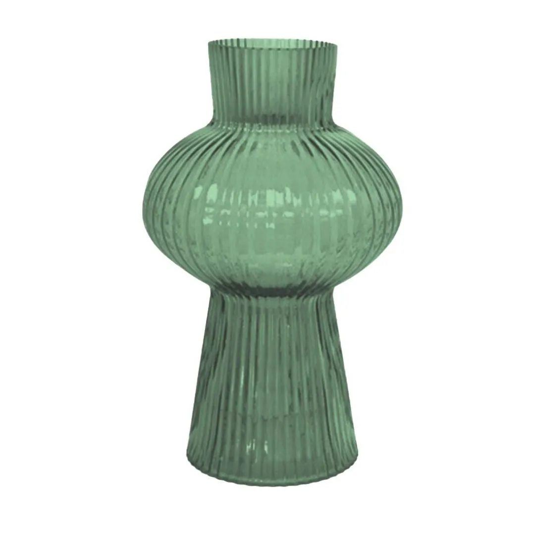 Vivi Green Glass Vase - Large