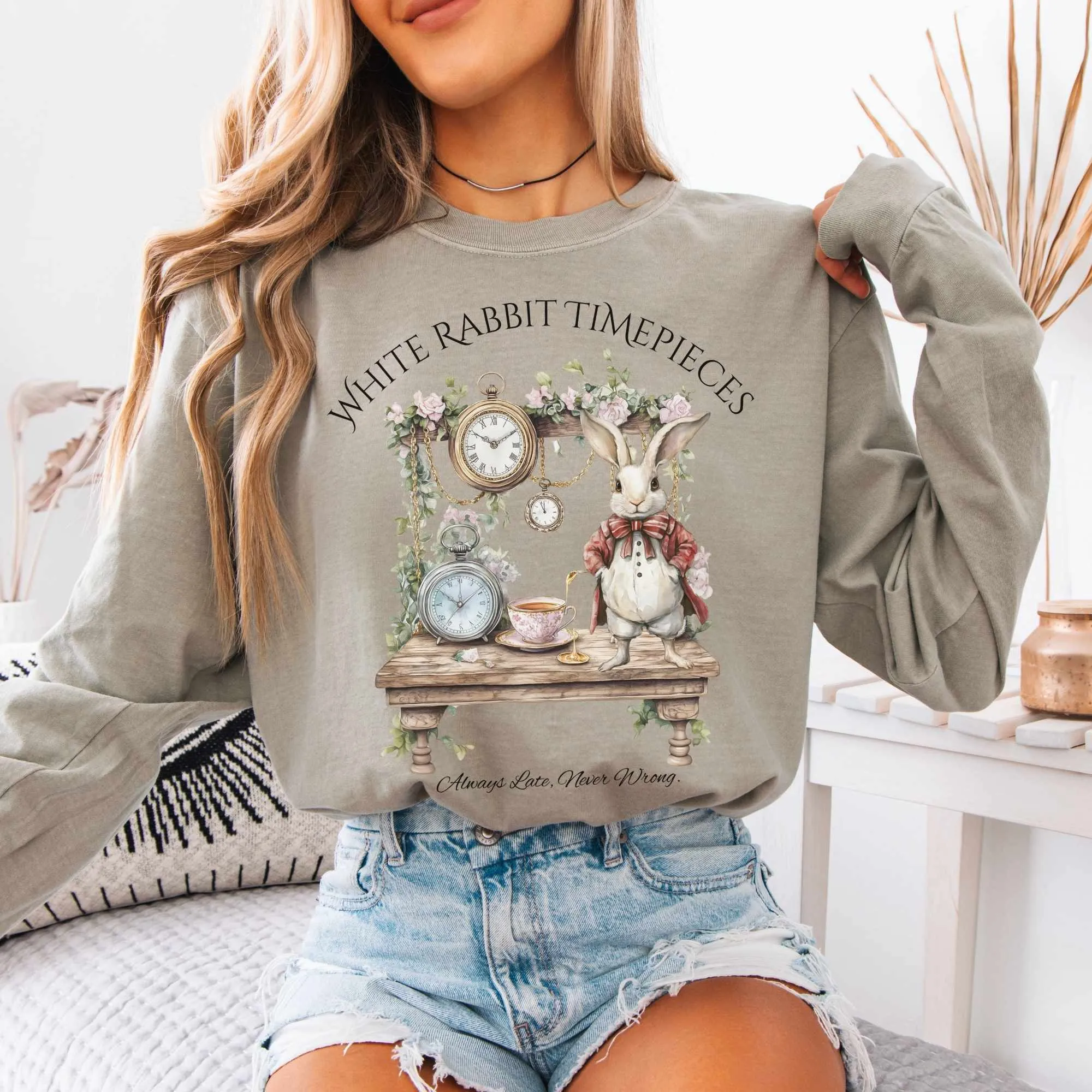 White Rabbit Timepieces Long Sleeved Shirt