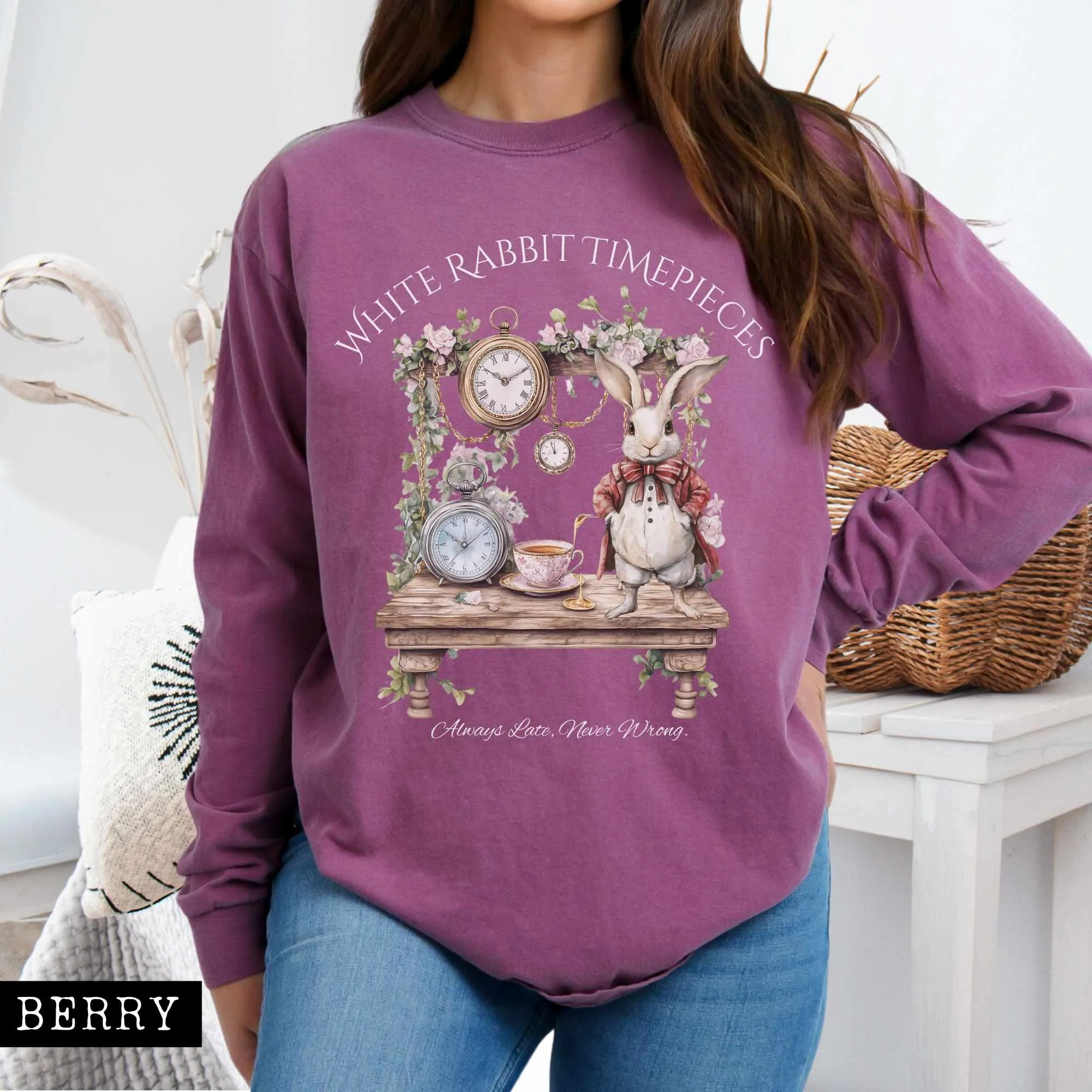 White Rabbit Timepieces Long Sleeved Shirt