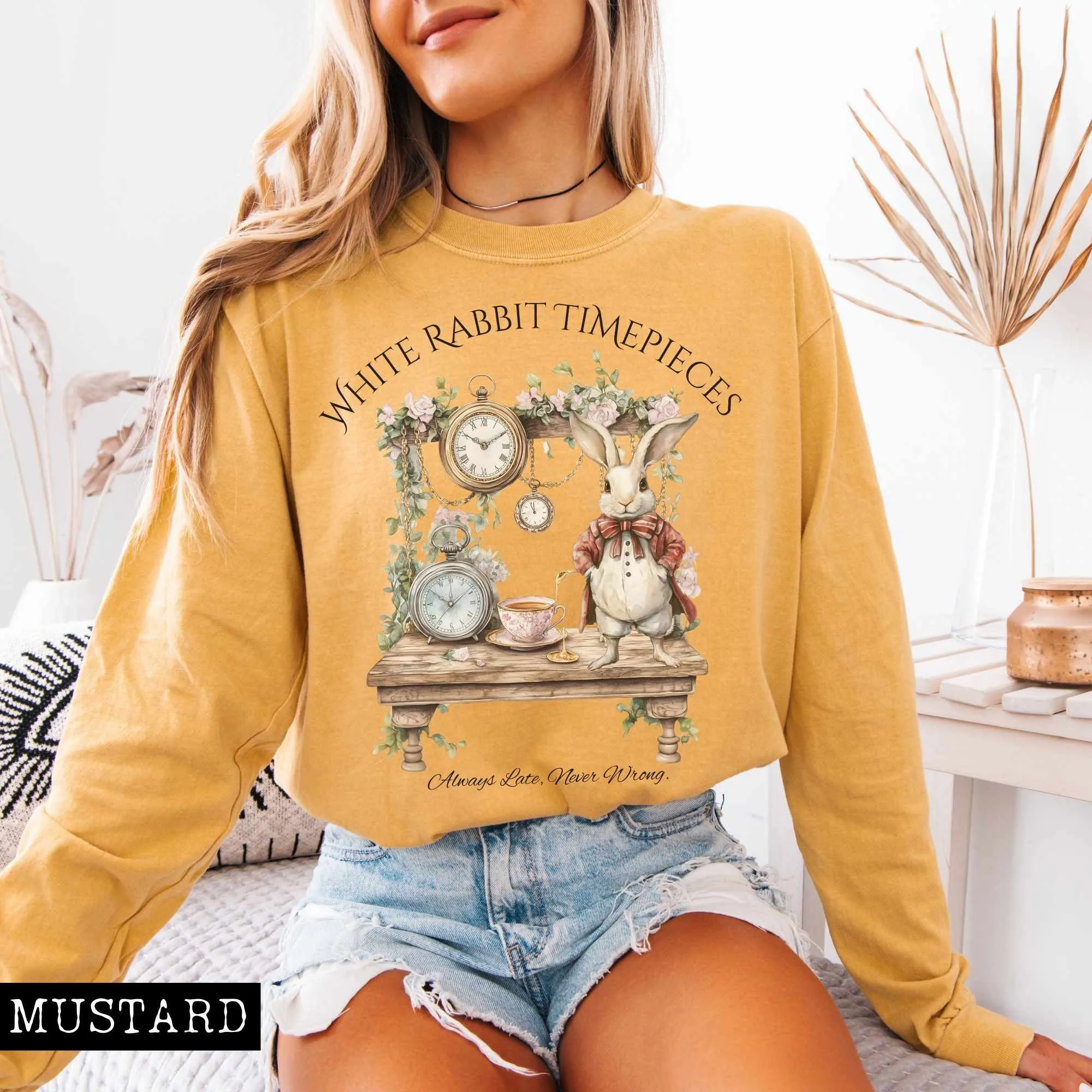 White Rabbit Timepieces Long Sleeved Shirt