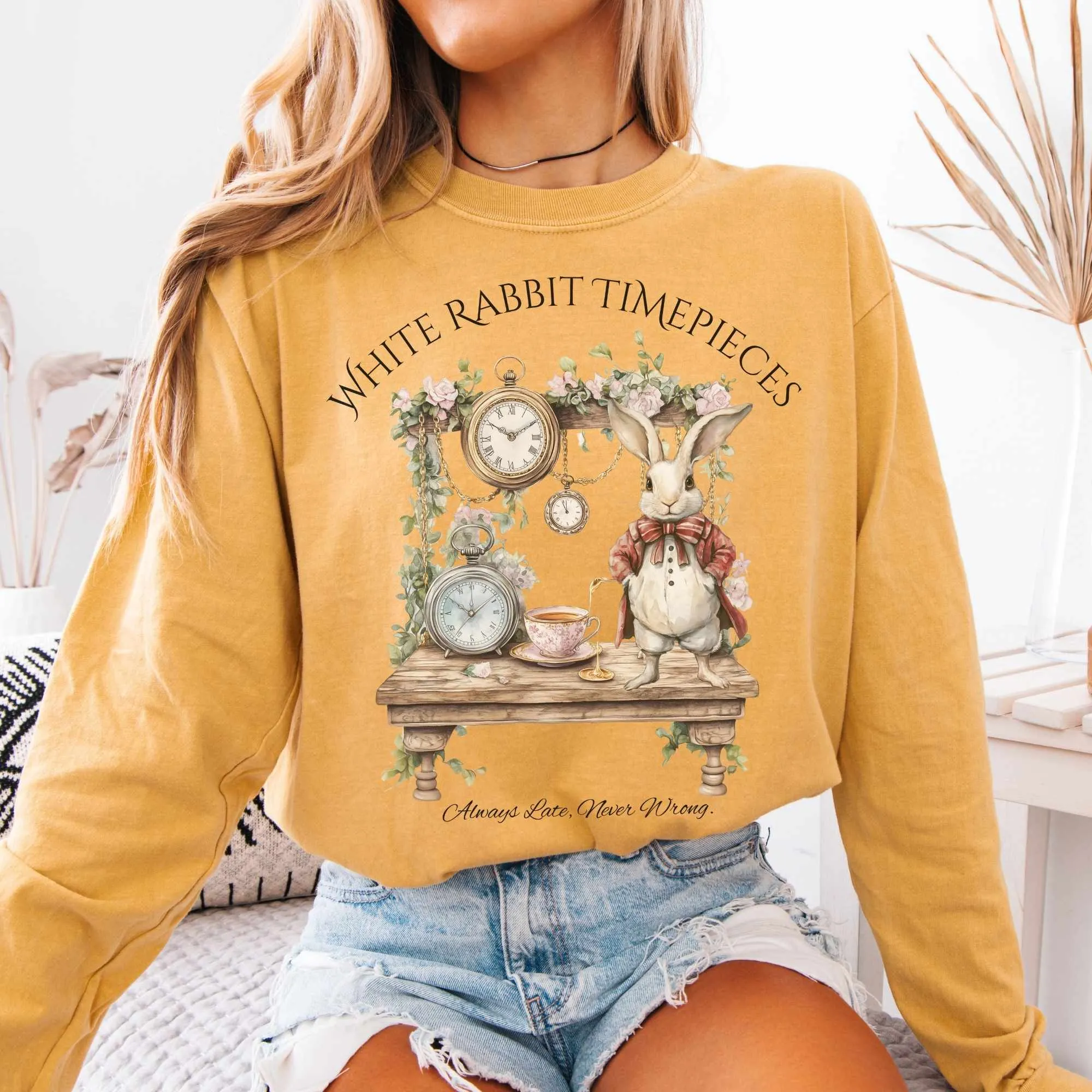 White Rabbit Timepieces Long Sleeved Shirt