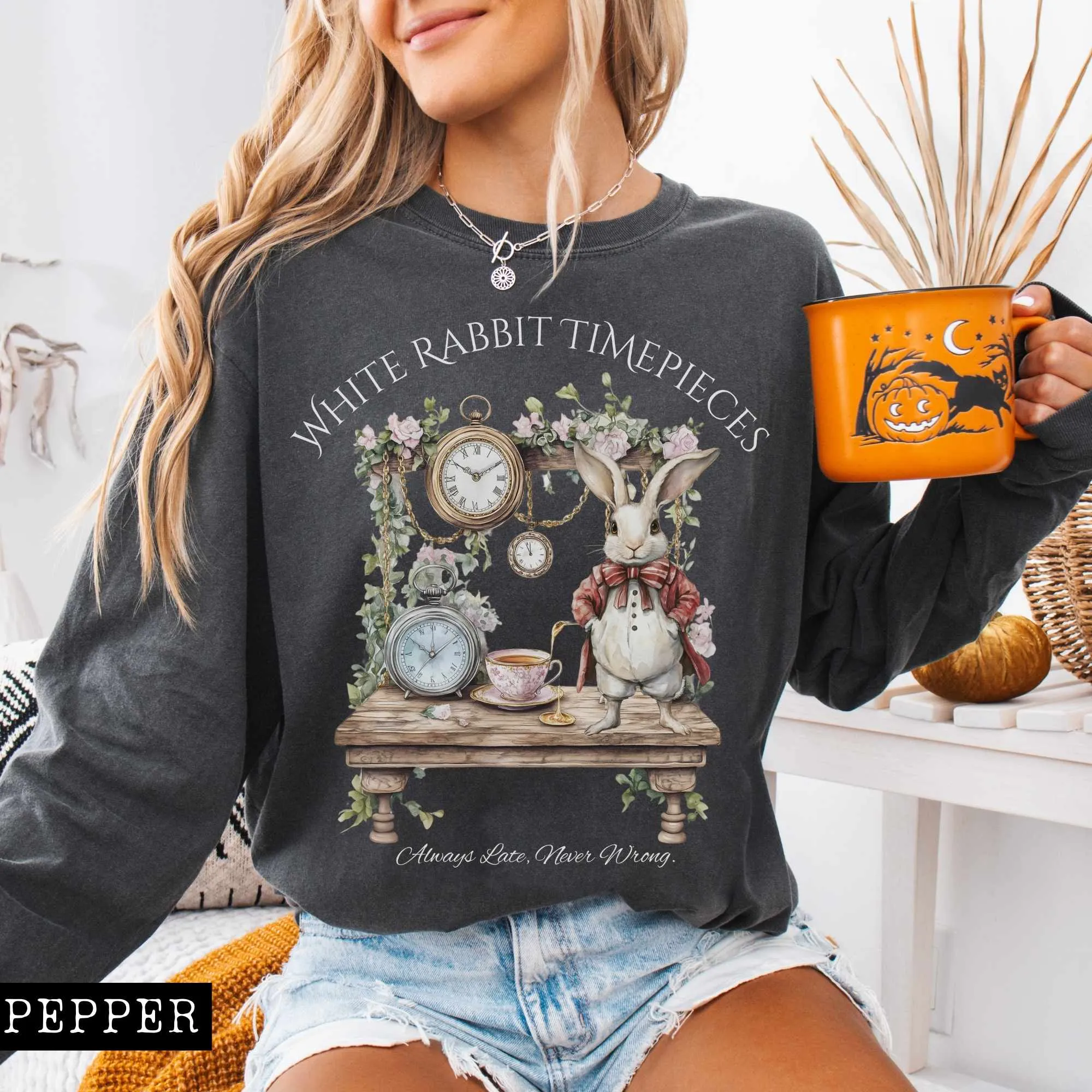 White Rabbit Timepieces Long Sleeved Shirt