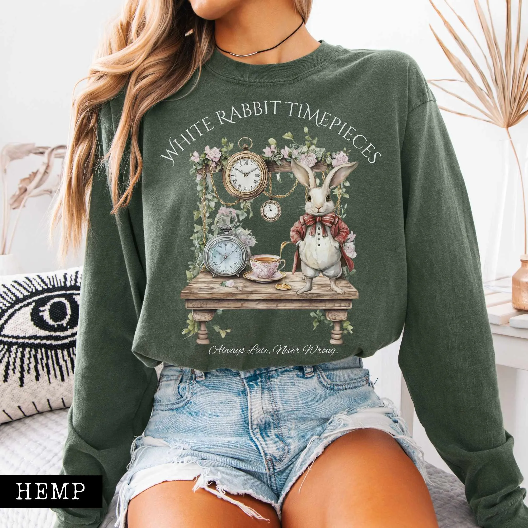 White Rabbit Timepieces Long Sleeved Shirt