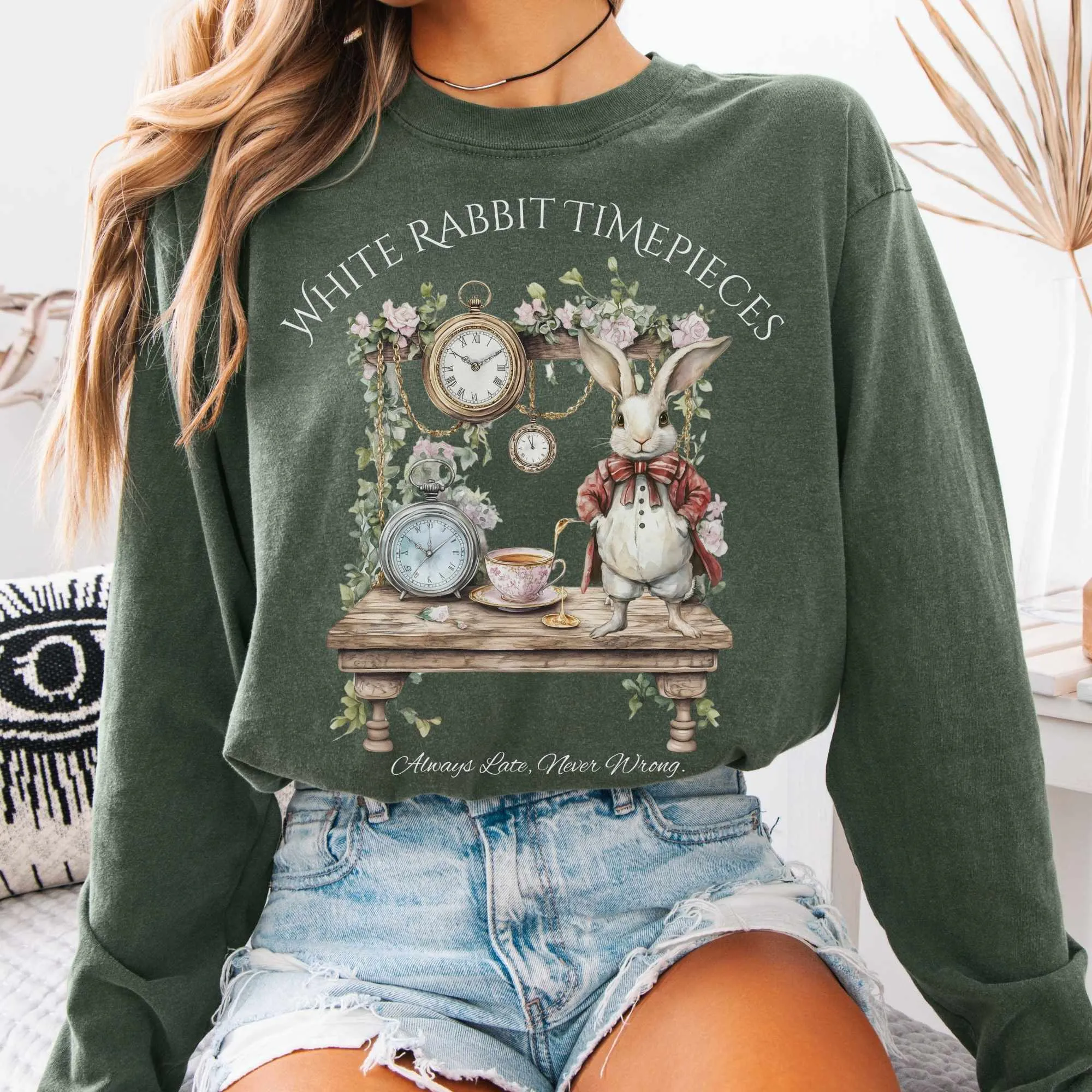 White Rabbit Timepieces Long Sleeved Shirt