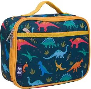 Wildkin Kids Insulated Lunch Box Bag for Boys and Girls, Perfect Size for Packing Hot or Cold Snacks for School and Travel, Measures 9.75 x 7 x 3.25 Inches, BPA-Free, Olive Kids (Jurassic Dinosaurs)