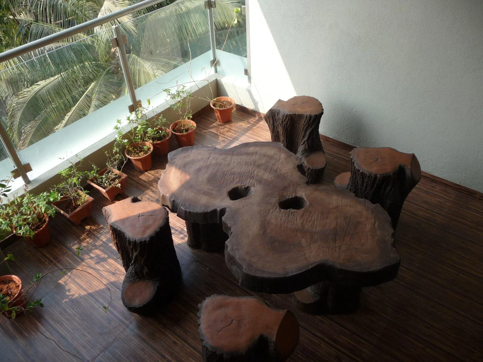 Wooden Garden Tea Table